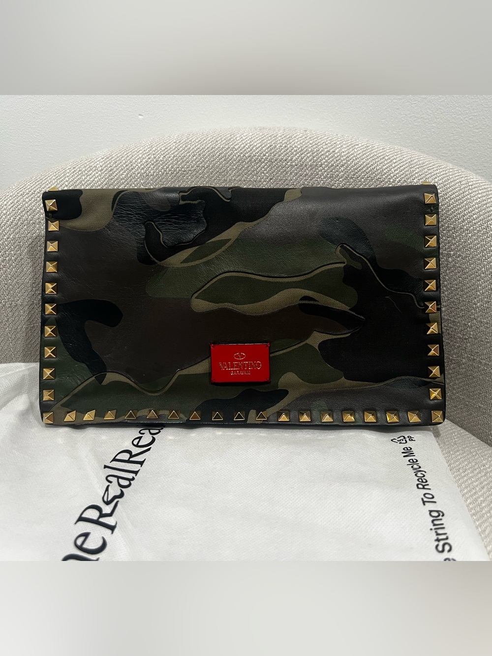 Valentino Garavani Camouflage Rockstud Clutch